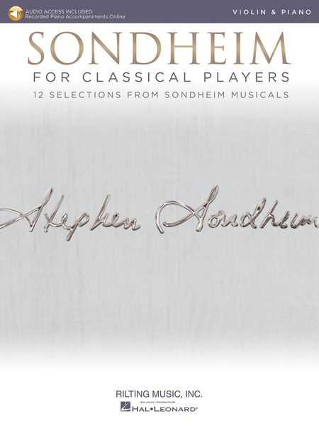 Sondheim For Classical Players : 12 Selections For Violin and Piano.