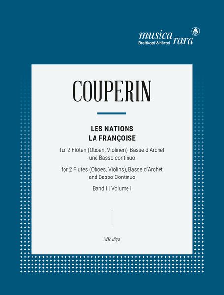 Nations, Vol. 1 : la Francoise : For Two Flutes, Basse d'Archet and Basso Continuo.