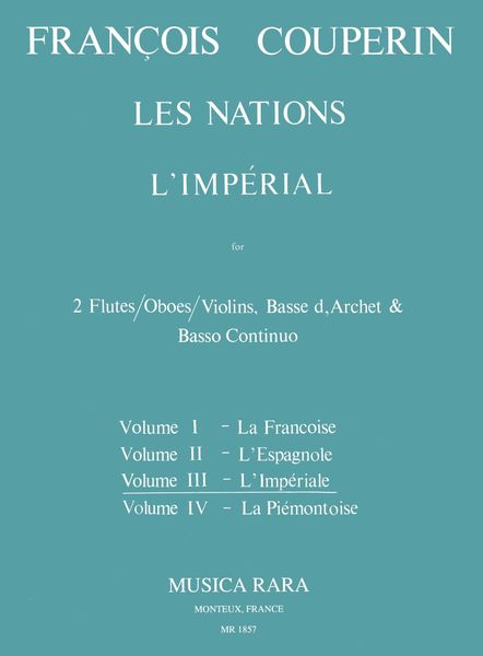 Nations, Vol. 3 : l'Imperiale : For Two Flutes, Basse d'Archet and Basso Continuo.