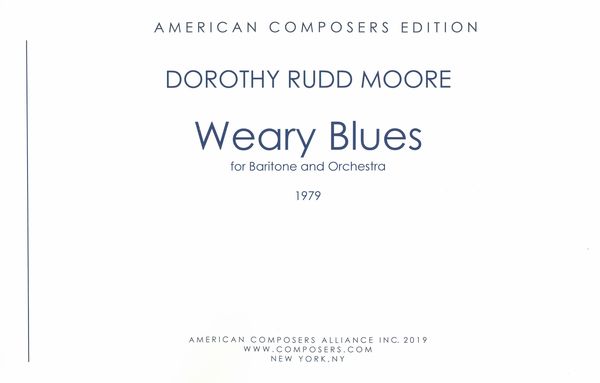 Weary Blues : For Baritone and Orchestra (1979).
