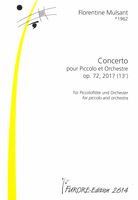 Concerto, Op. 72 No. 2 : Pour Piccolo et Orchestre (2017).