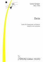 Dein : Lieder Für Singstimme und Klavier.