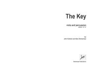 Key : For Viola and Percussion (2019).