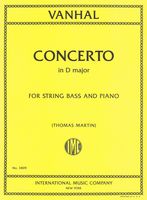 Concerto In D Major : For String Bass and Piano / edited by Thomas Martin.