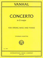 Concerto In D Major : For String Bass and Piano / edited by Thomas Martin.