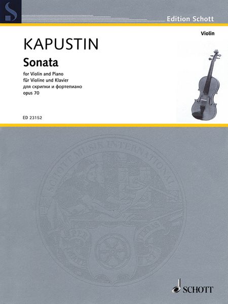 Sonata, Op. 70 : For Violin and Piano (1992).