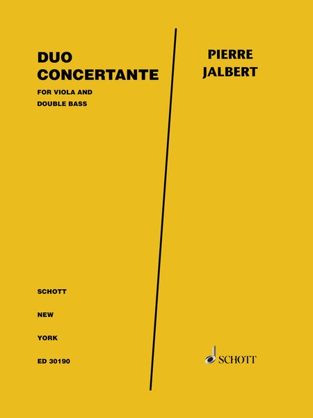 Duo Concertante : For Viola and Double Bass.