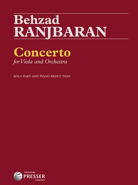 Concerto : For Viola and Orchestra - Piano reduction.