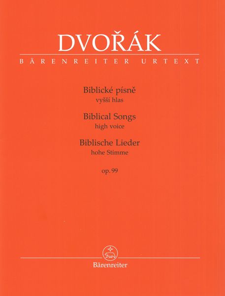Biblical Songs, Op. 99 : For High Voice / edited by Eva Velická.