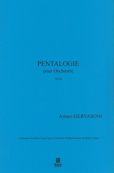 Pentalogie : Pour Orchestre (2014).