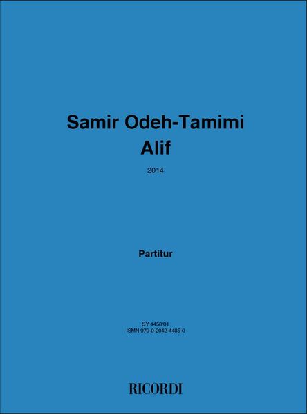 Alif : For Mixed Ensemble (2014).