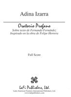 Oratorio Profano : For Mezzo Soprano, Baritone, Flute, Guitar, Harp and Percussion (1997).