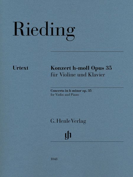 Concerto In B Minor, Op. 35 : Für Violine und Klavier / edited by Annette Oppermann.