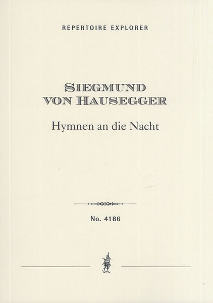 Hymnen An Die Nacht : For Baritone and Orchestra.