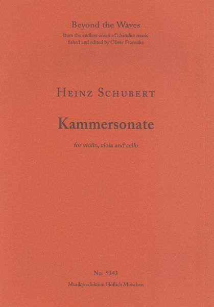 Kammersonate : For Violin, Viola and Cello.