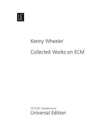 Collected Works On E C M / edited by Fred Sturm.