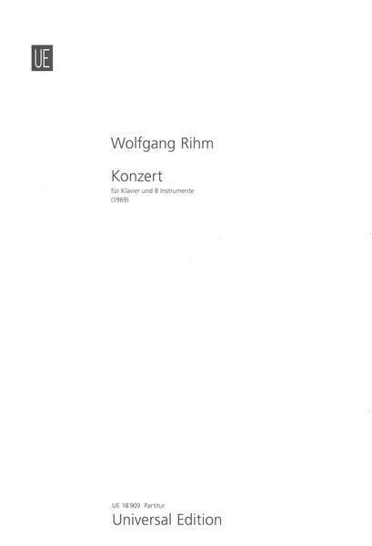 Konzert : Für Klavier und 8 Instrumente (1969).
