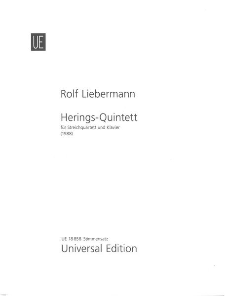 Herings-Quintett : Für Streichquartett und Klavier (1988).