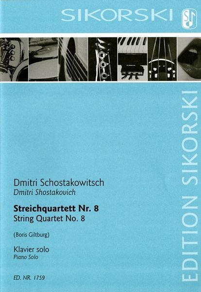 Streichquartett Nr. 8, Op. 110 : Für Klavier Solo / arranged by Boris Giltburg.
