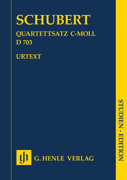 Quartettsatz C-Moll, D 703 / edited by Egon Voss.