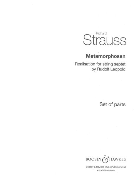 Metamorphosen / Realization For String Septet by Rudolf Leopold.