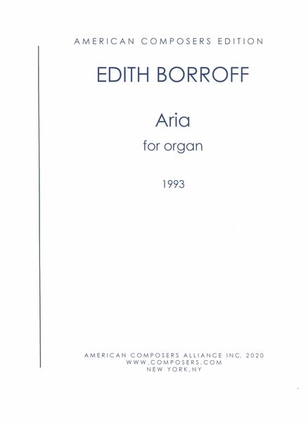 Aria : For Organ (1993).
