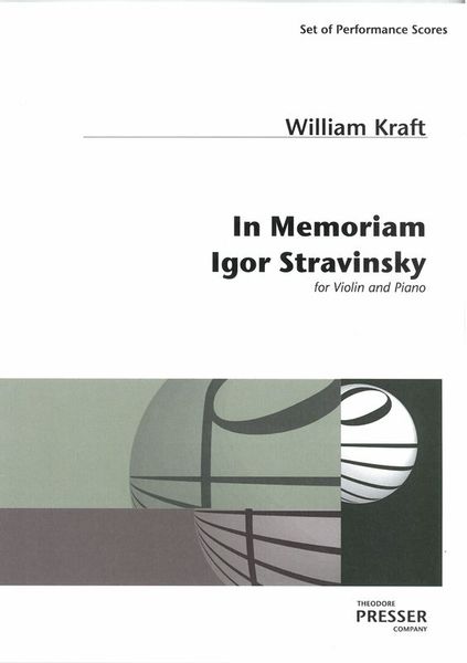 In Memoriam Igor Stravinsky : For Violin and Piano (1972/74).