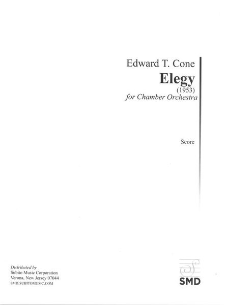 Elegy : For Chamber Orchestra (1953).