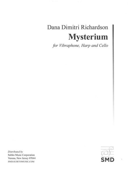 Mysterium : For Vibraphone, Harp and Cello (2015).