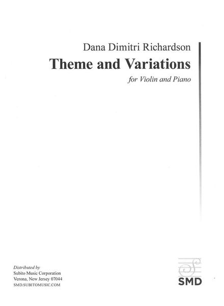 Theme and Variations : For Violin and Piano (2013).