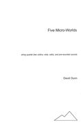 Five Micro-Worlds : For String Quartet and Pre-Recorded Sounds (2012).