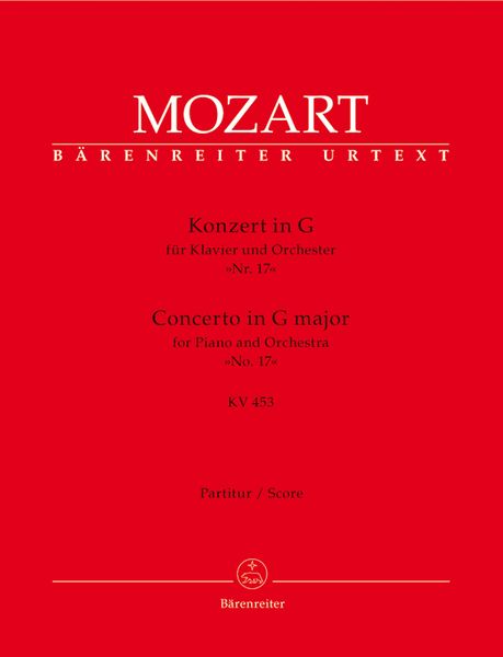 Concerto No. 17 In G Major, K. 453 : For Piano and Orchestra / edited by Eva and Paul Badura-Skoda.