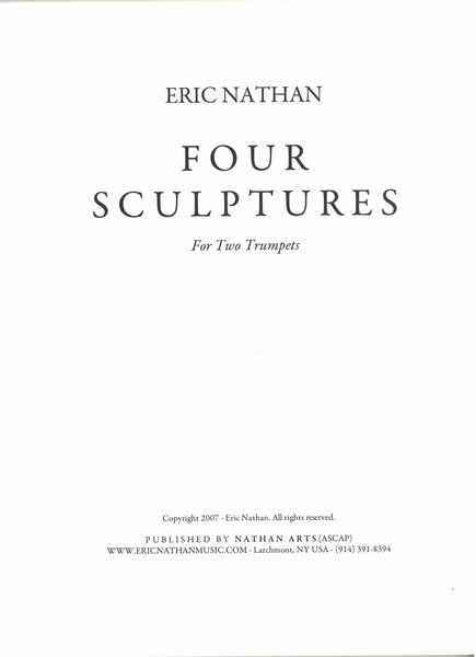 Four Sculptures : For Two Trumpets (2007).