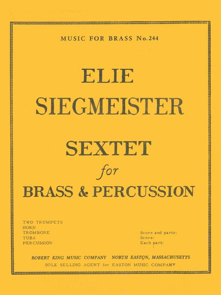 Sextet For Brass and Percussion.