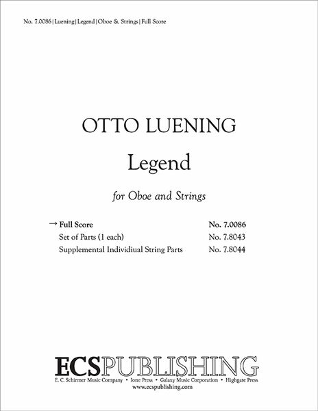 Legend : For Oboe and Strings (1951).