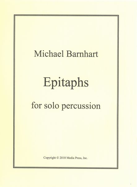 Epitaphs : For Solo Percussion.