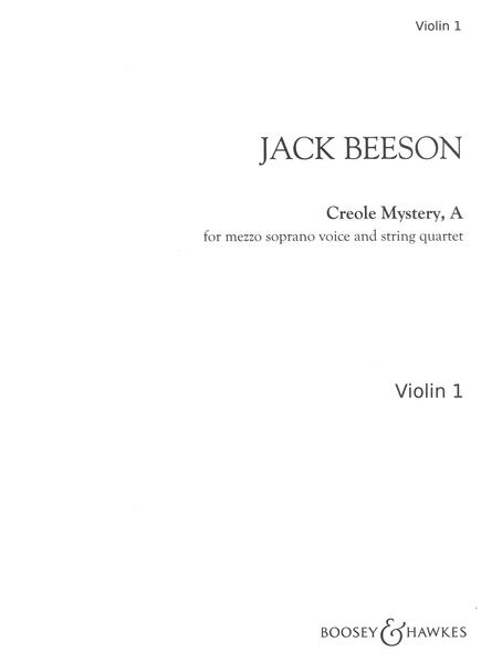 Creole Mystery : For Mezzo Soprano Voice and String Quartet (1970).