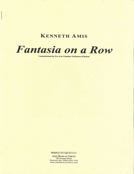 Fantasia On A Row : For Orchestra.