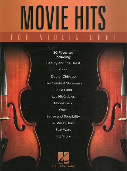 Movie Hits : For Violin Duet.