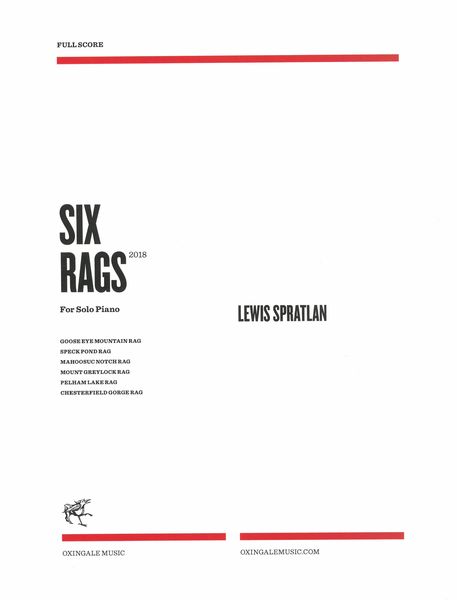 Six Rags : For Solo Piano (2018).