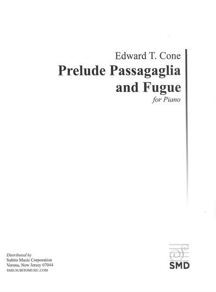 Prelude, Passacaglia and Fugue : For Piano Solo (1957).
