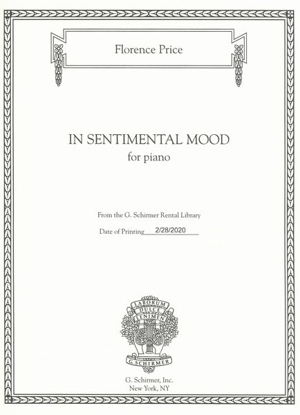 In Sentimental Mood : For Piano / edited by John Michael Cooper.