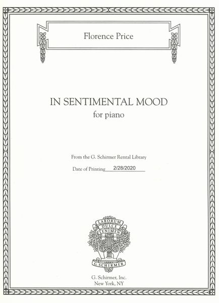 In Sentimental Mood : For Piano / edited by John Michael Cooper.