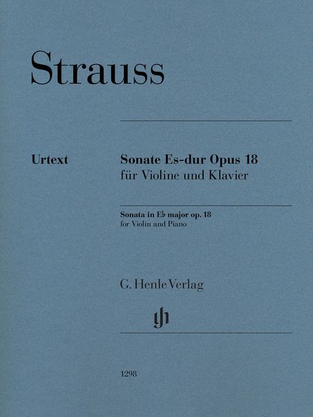 Sonate Es-Dur, Op. 18 : Für Violine und Klavier / edited by Ulrich Krämer.