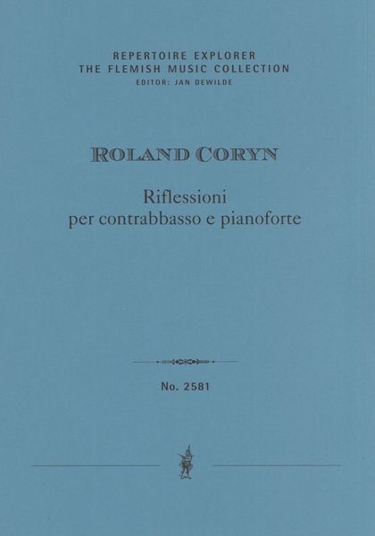Riflessioni : Per Contrabbasso E Pianoforte (1994).