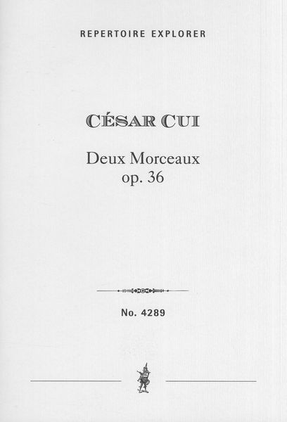 Deux Morceaux, Op. 36 : Pour Violoncello Avec Accompagnement d'Orchestre.