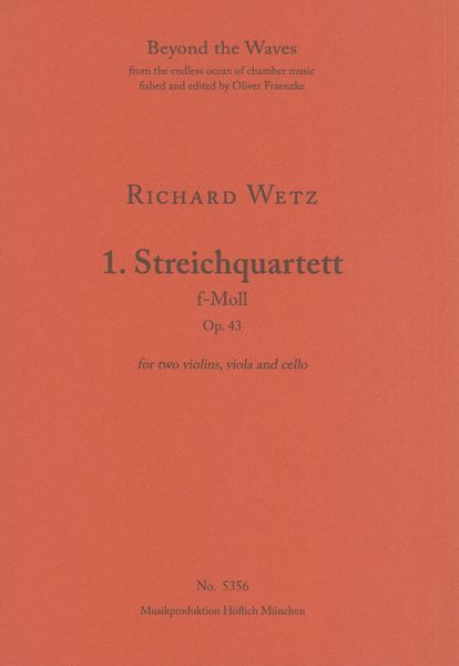 1. Streichquartett F-Moll, Op. 43.