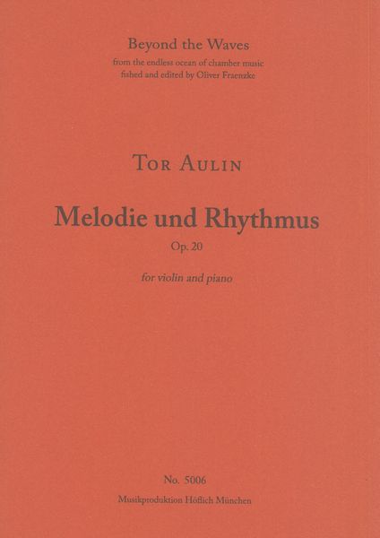 Melodie und Rhythmus, Op. 20 : For Violin and Piano.
