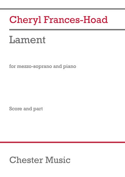 Lament : For Mezzo-Soprano and Piano (2009).