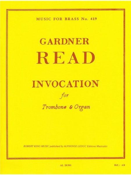 Invocation : For Trombone and Organ.